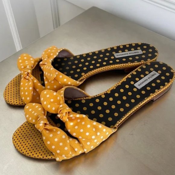 Tabitha Simmons Polka Dot Slides - Picture 5 of 6